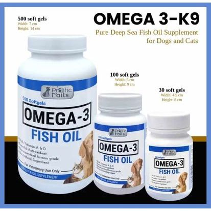 Pure & Organic Deep Sea Fish Oil Supplement For Dogs & Cats Omega 3 ...