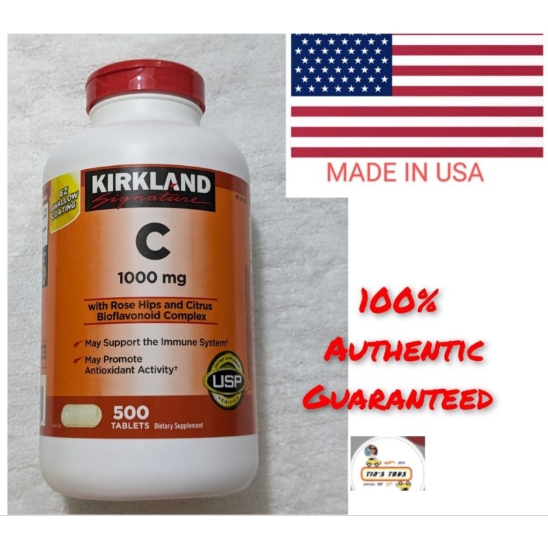 Kirkland Signature Vitamin C 1000mg 2027 Expiration 500 tablets w/ Rose