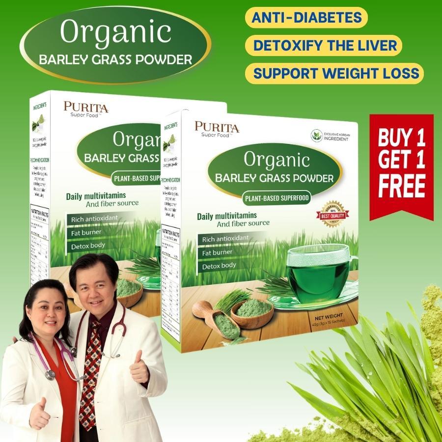Purita Barley Grass Powder Original Barley Pure Organic Navitas Barley