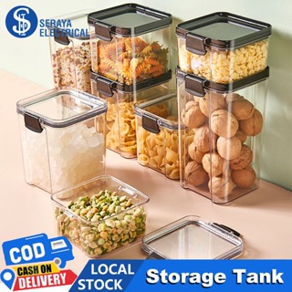 460~1800ml Stackable Storage Box Transparent Kitchen Containers