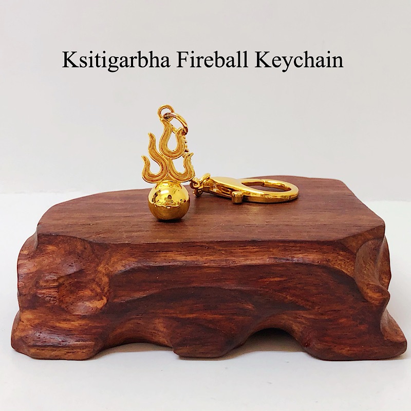 Fengshui Golden Ksitigarbha Fireball Keychain | Shopee Philippines