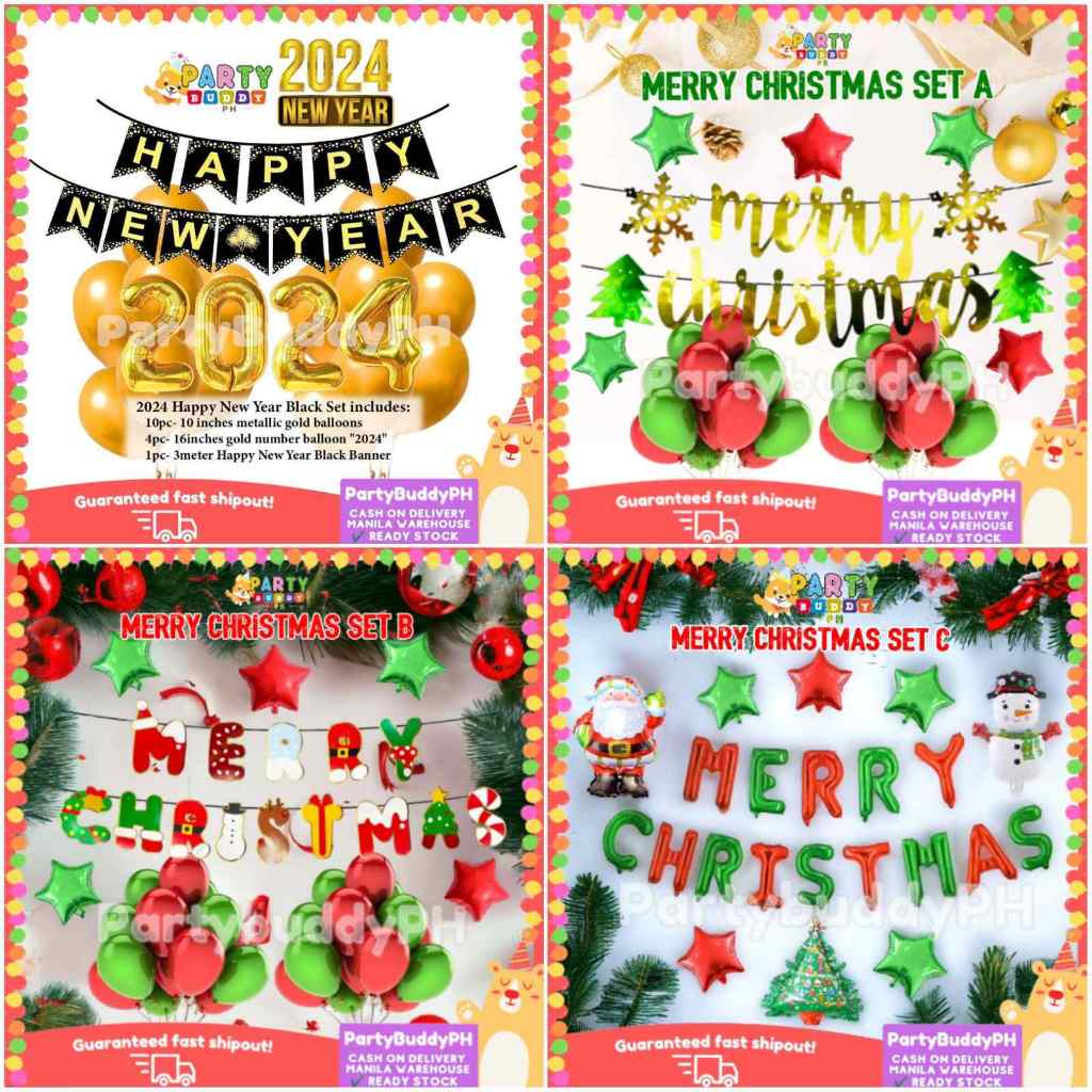 2023 Christmas 2024 New Year Party Santa Claus Snowman Balloon Sets   Ph 11134207 7r98t Lnvn309apkey69