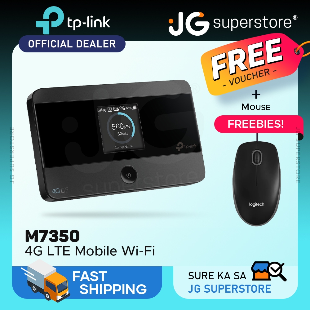 TP-Link M7350 4G LTE Mobile Wi-Fi Hotspot with Built-in 150Mbps 4G LTE ...