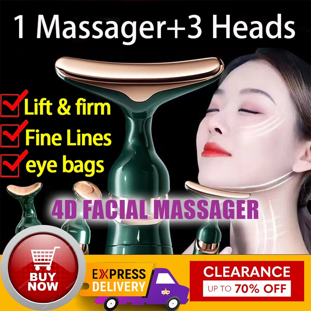KDK 4D Electric Face Massager V line Roller Slimming Vibration Lifting