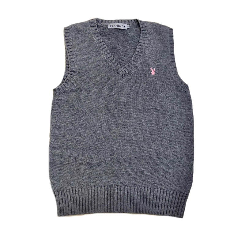 Gray Playboy Sweater Vest 