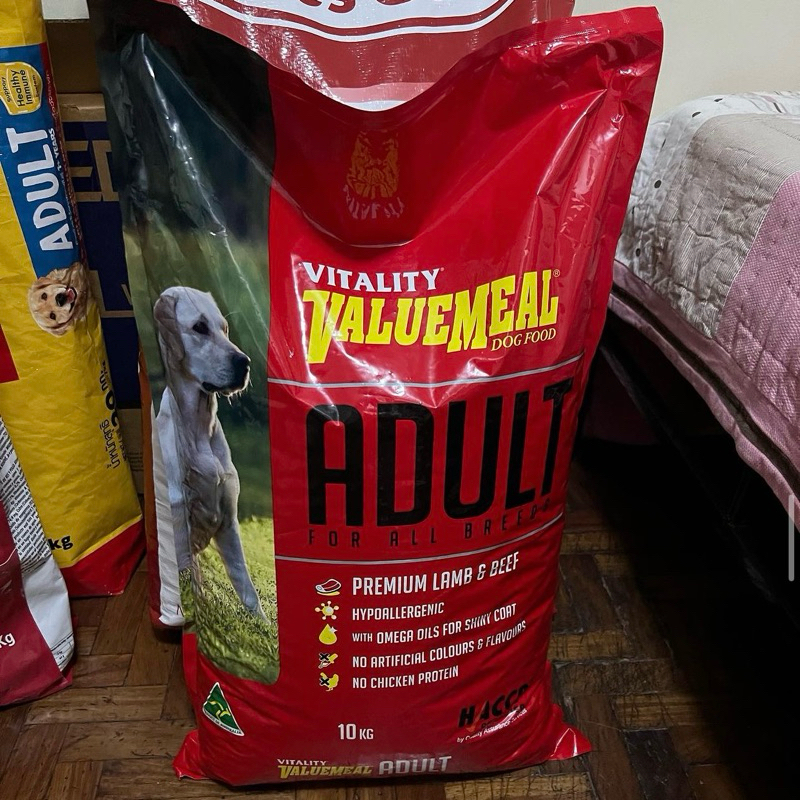 Vitality Value Meal Adult for All Breeds Lamb & Beef Dog Dry Food 10