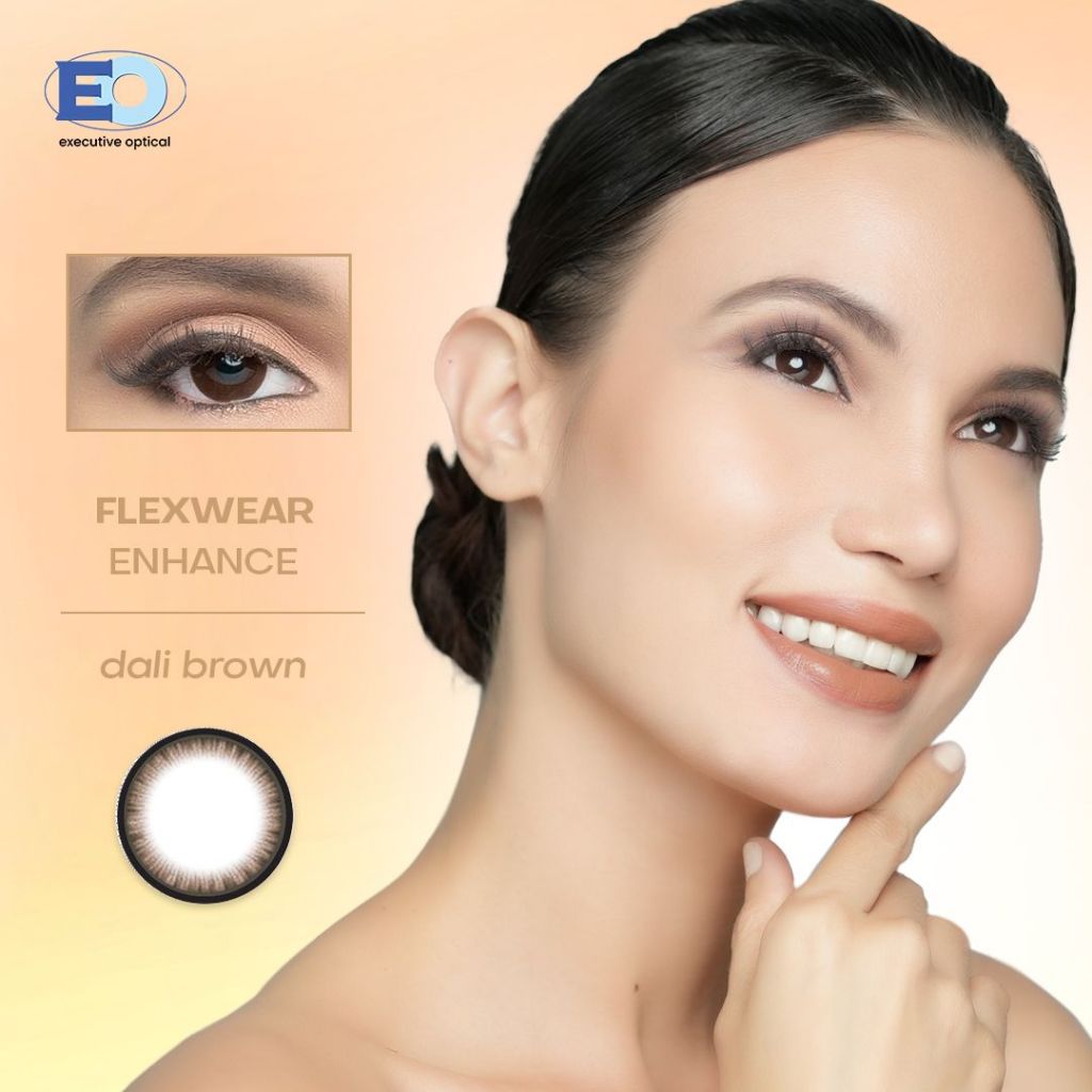 Eo Flexwear Enhance Dali Brown Graded Brown Contact Lenses Months Shopee Philippines