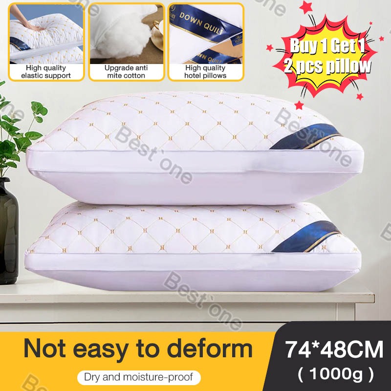 【Buy 1 Take 1】Hilton Pillows Breathable Fluffy and Thickened Pillows