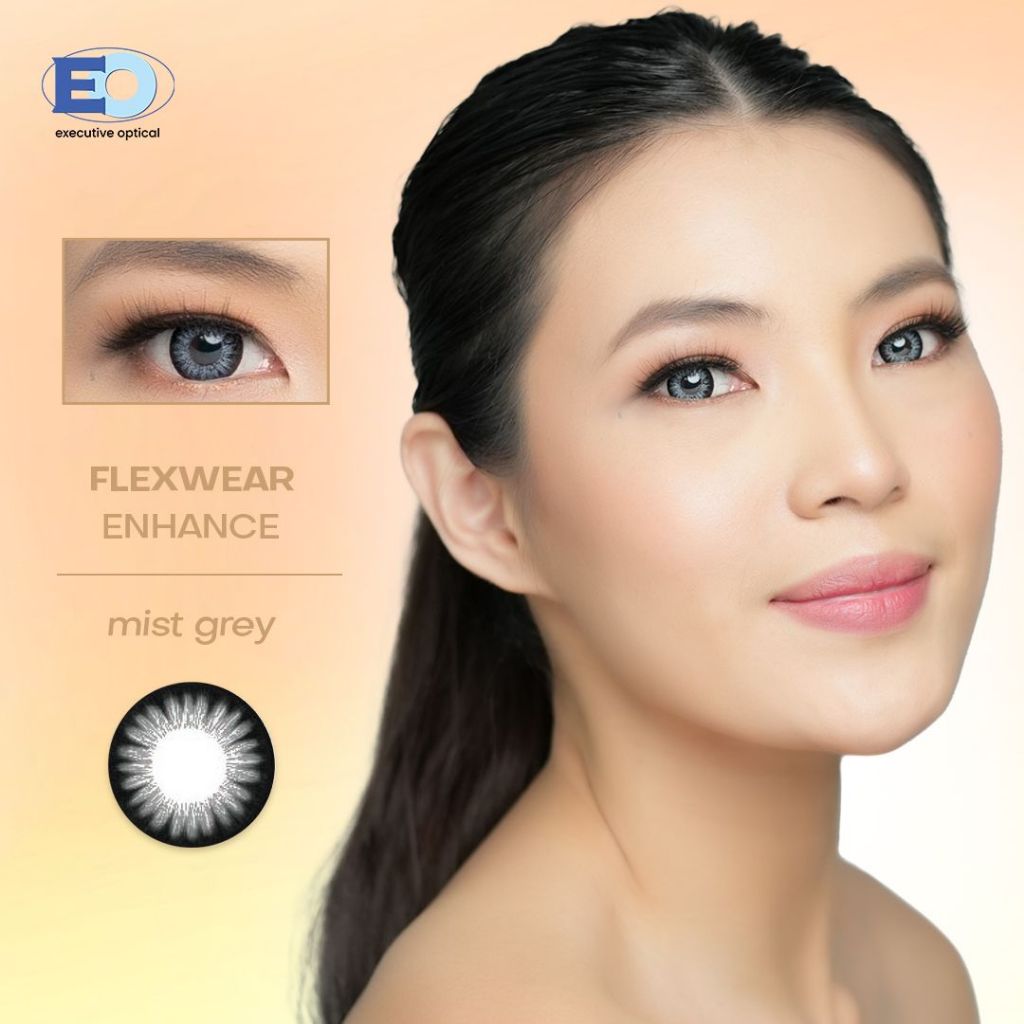 EO Flexwear Enhance Colored Graded Contact Lens Mist Grey (Good for 6 Months) Shopee Philippines