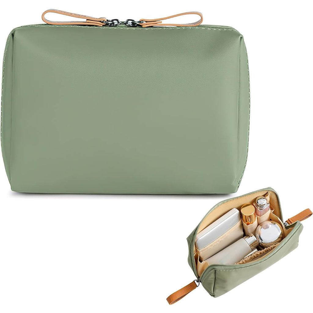 Small Makeup Bag for Purse Portable Cosmetic Bag Zipper Makeup Pouch