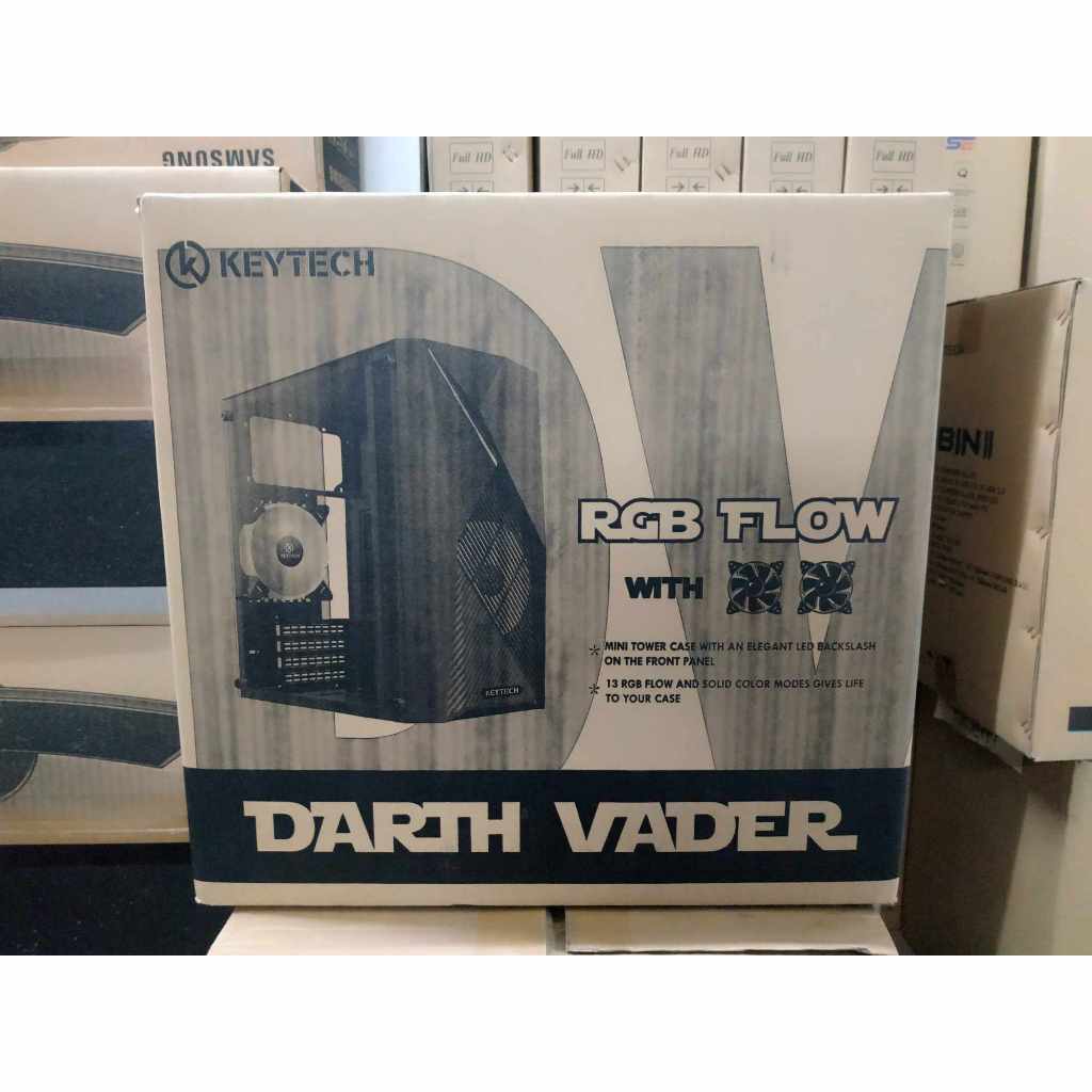 Keytech Darth Vader Gaming Case 2RGB Fan Black Bnew | Shopee Philippines
