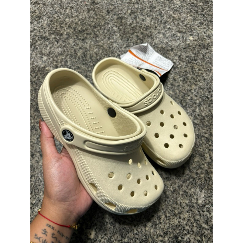 Crocs Classic Clogs Bone/Sandals/Shoes UNISEX | Shopee Philippines