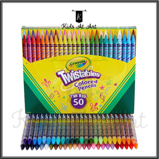 Crayola Twistables Colored Pencil Set, School Supplies, Coloring Gift, 50  Count