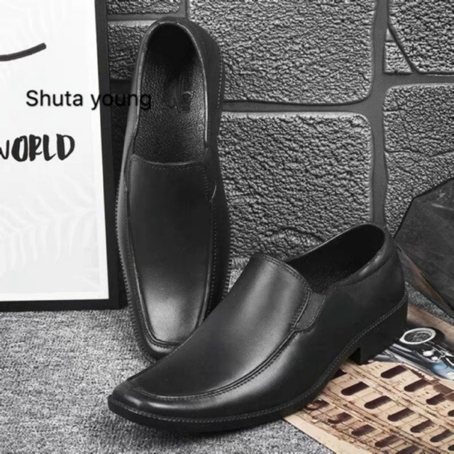 Shuta Black Shoes School Rubber shoes Men's work shoes cod Goma shoes ...
