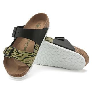 Birkenstock Arizona Split Zebra Cork Brown Birkenstock Arizona Big Buckle Patent Sky Blue Shopee Philippines