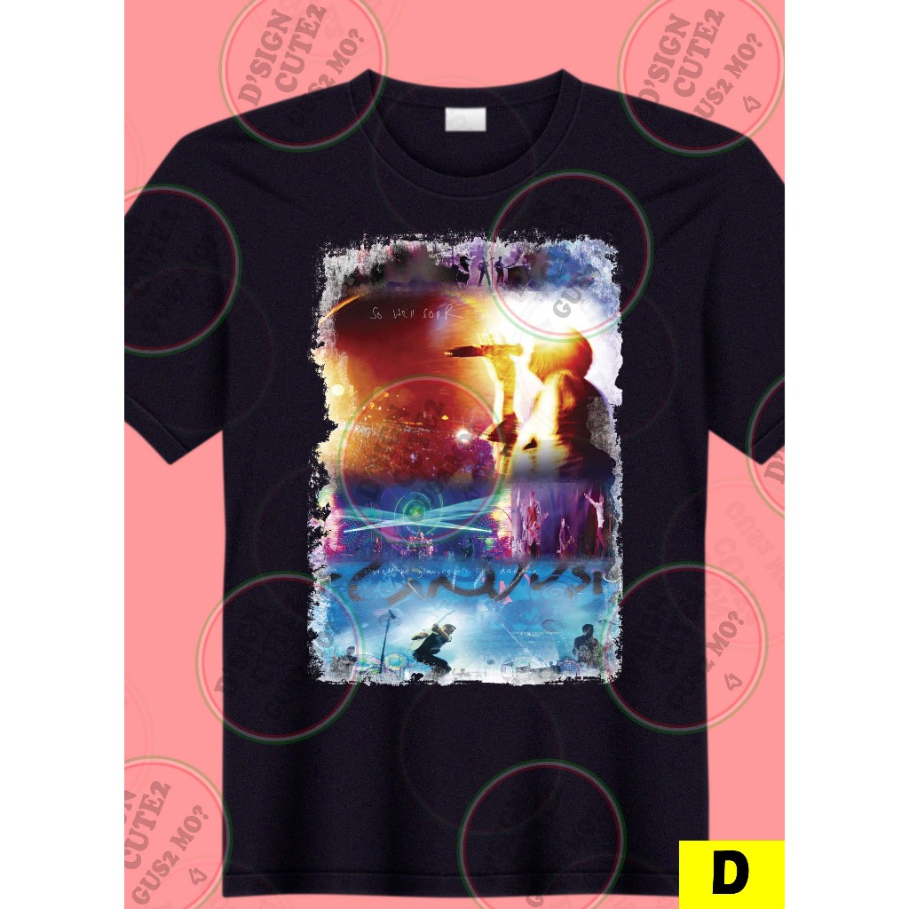 COLDPLAY Cold Play UNISEX POP ICON CONCERT T-Shirt SHIRT DESIGN ...