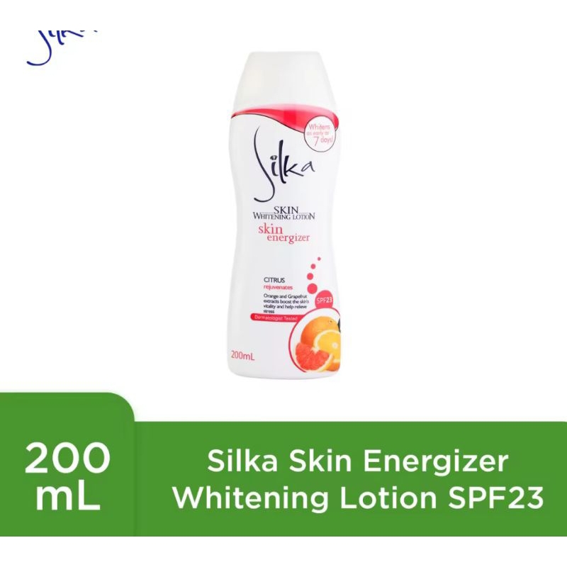 SILKA WHITENING LOTION CITRUS SKIN ENERGIZER 200,100ML Shopee Philippines