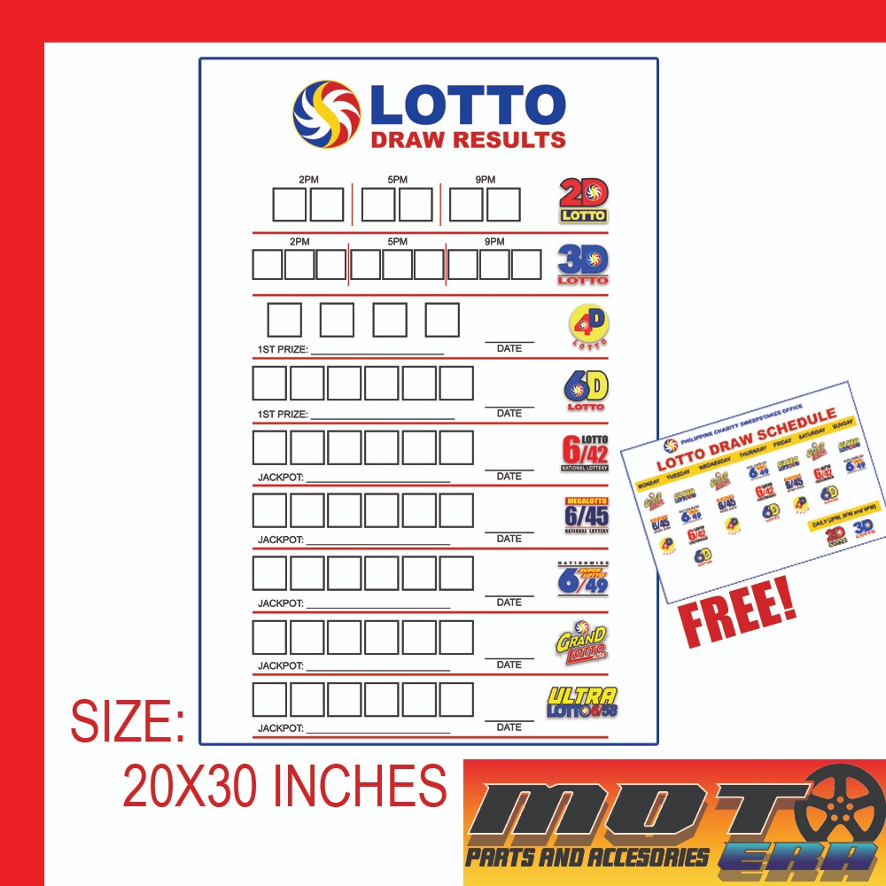 PCSO LOTTO RESULT BOARD / TODAY'S DRAW / DRAW SCHEDULE | Shopee Philippines