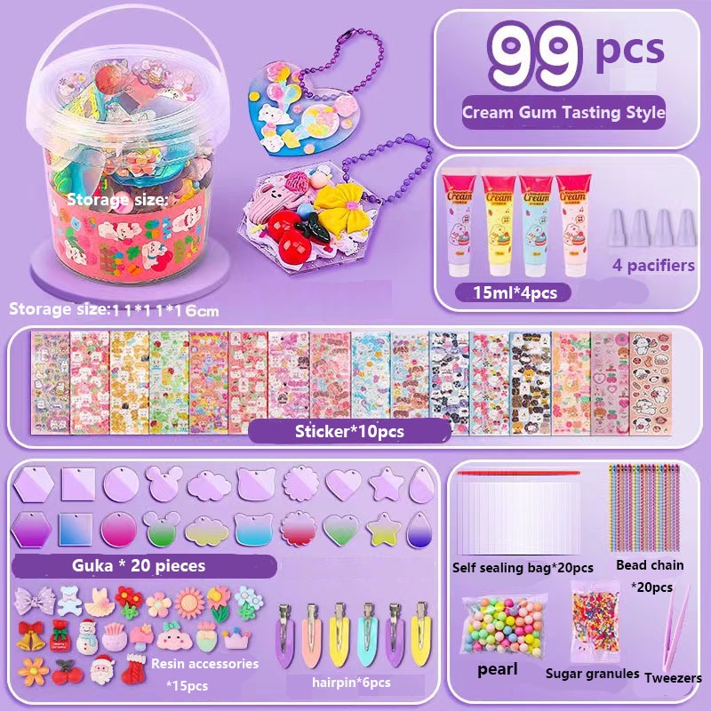 baby Puzzle assembly Cream Guka Sticker Set Children's DIY handmade ...