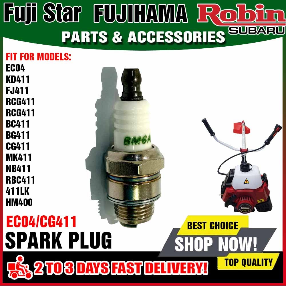 EC04/CG411 Sparkplug Spark plug for Robin EC04, CG411 2 stroke Grass ...