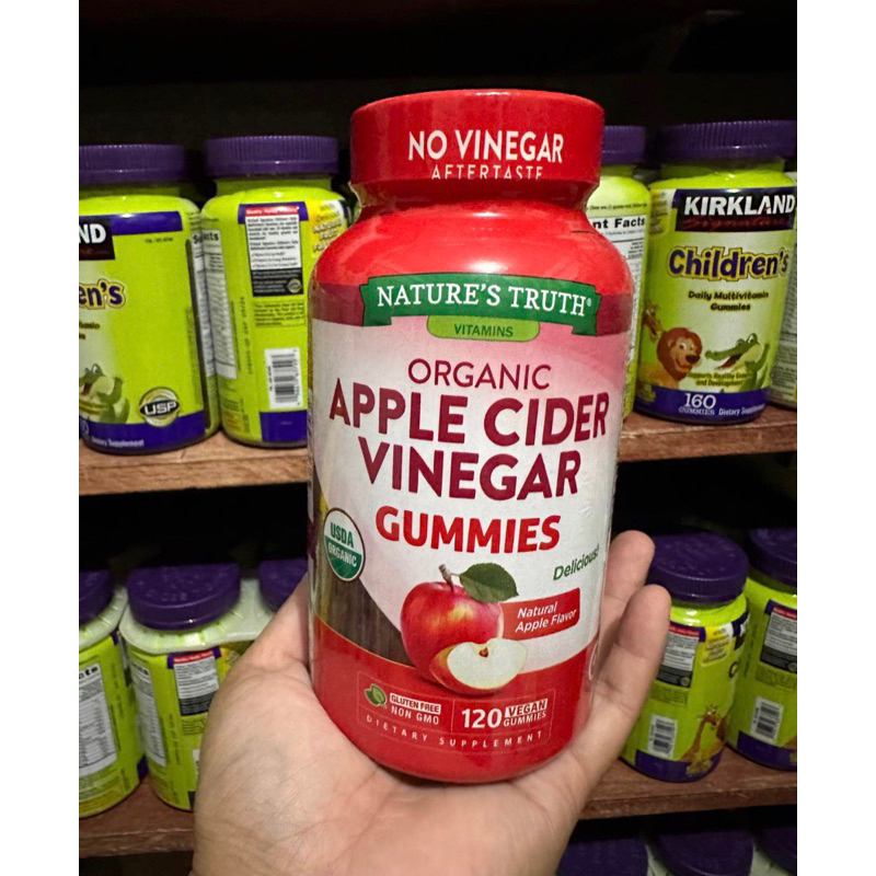 Natures Truth Organic Apple Cider Vinegar 120vegan Gummies EXP NOV 2025 Shopee Philippines