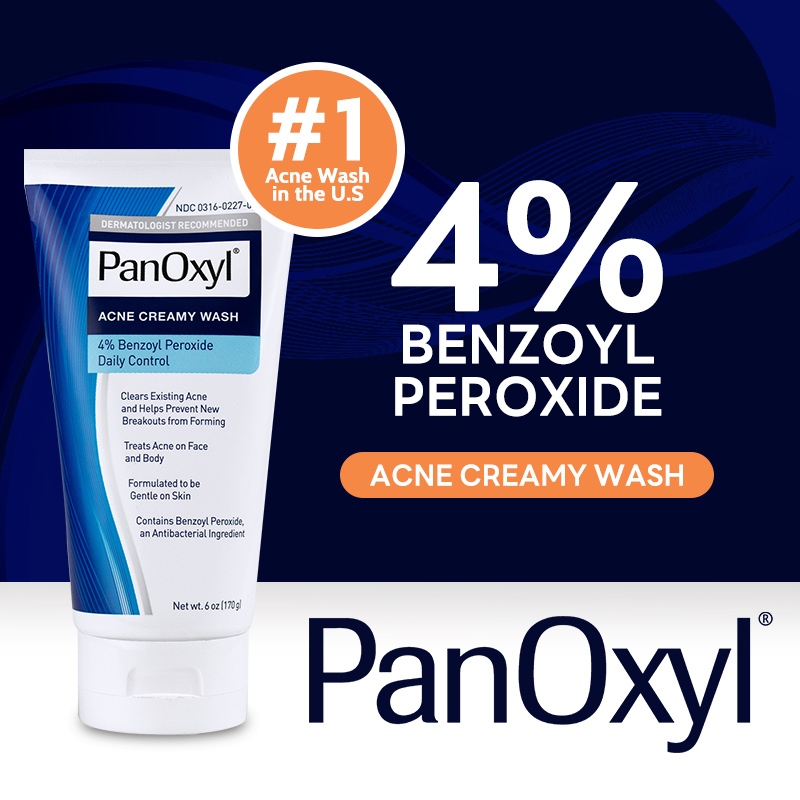 PanOxyl Acne Foaming Wash 4 Benzoyl Peroxide Maximum Strength Facial