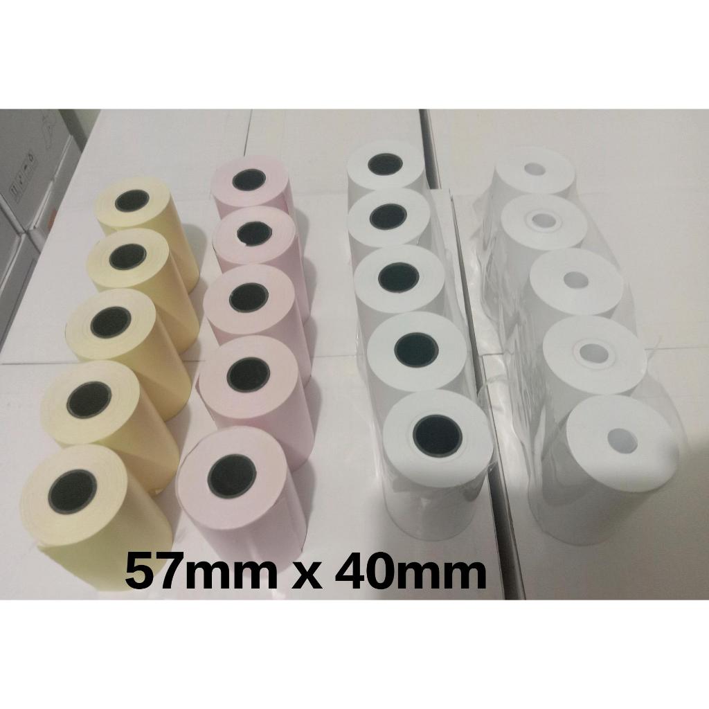 Coreless/smallcore/colored 5pcs 57MM x 40MM Thermal Paper Roll used for ...