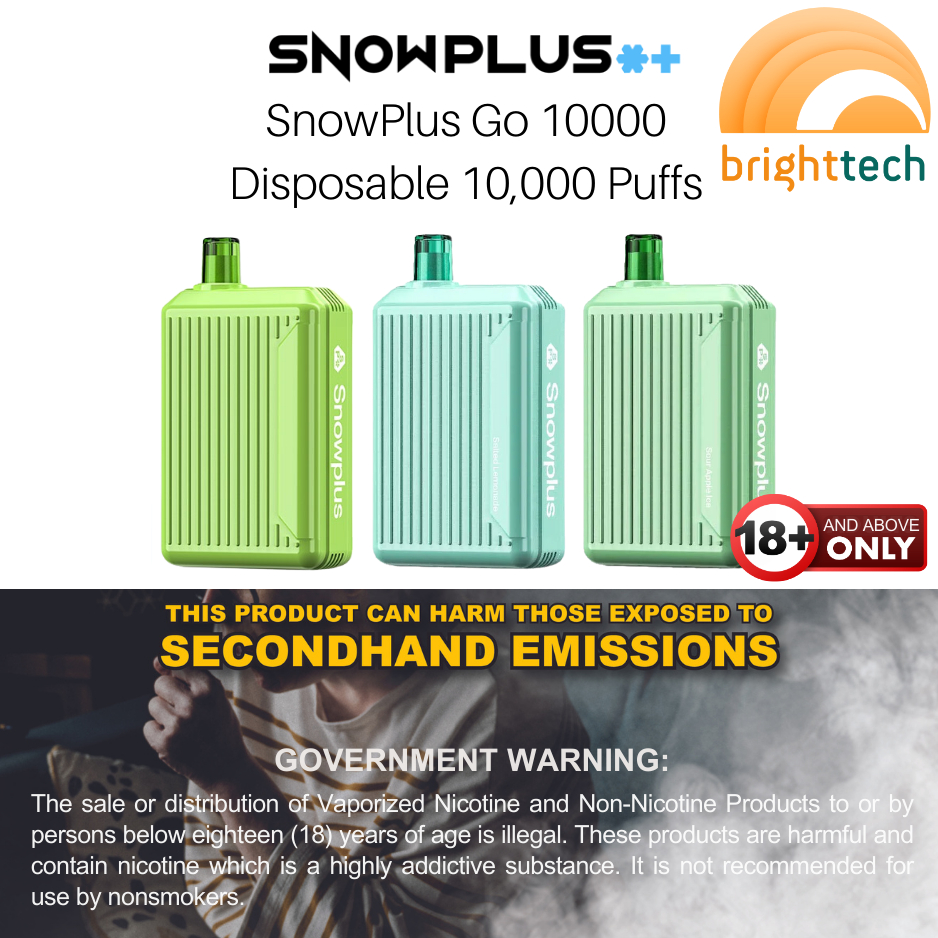 Snowplus Go 10000 Rechargeable Disposable Vape Pod 10,000 Puffs Shopee Philippines