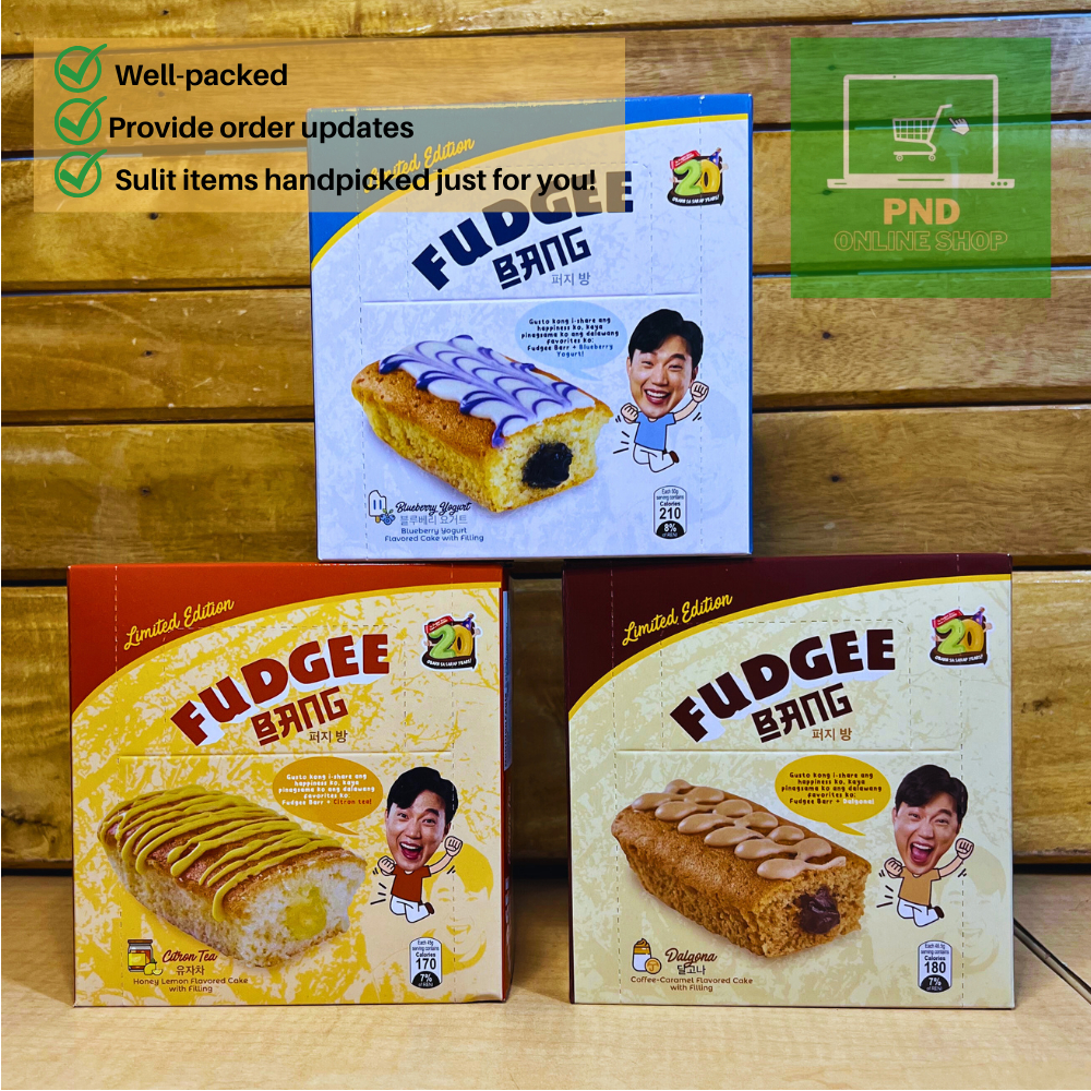 Fudgee Bang Limited Edition 4 Packs Fudgee Bar Dalgona, Blueberry