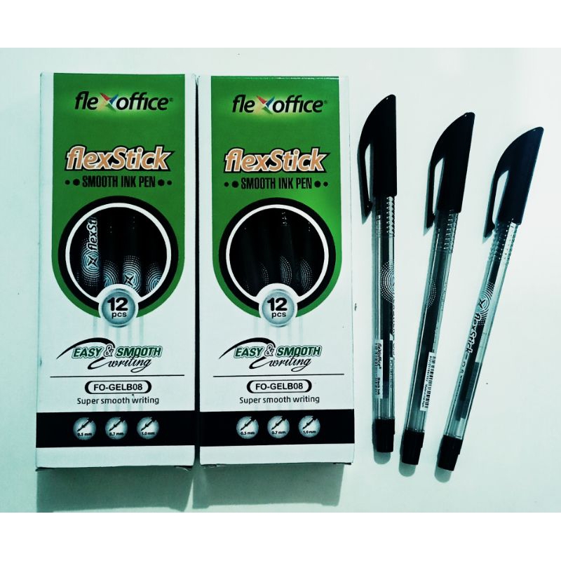 FlexStick Smooth Ink Ballpen Black 0.5 - 12 pcs | Shopee Philippines