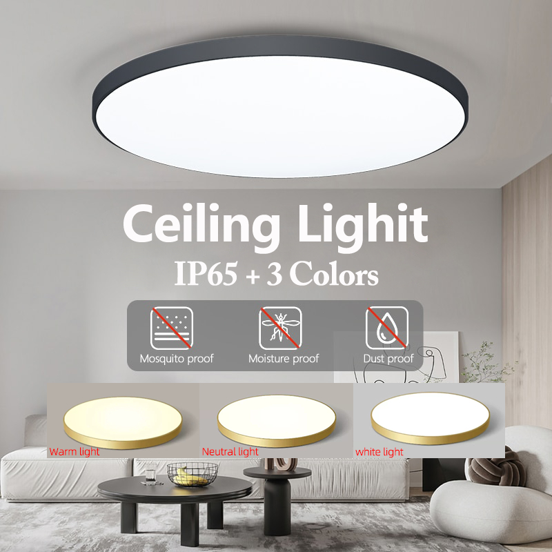 Ultra-thin LED Light Waterproof Ceiling Light Bedroom Corridor Toilet ...