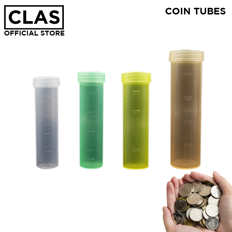 CLAS COIN TUBES FOR COIN ORGANIZATION COIN SORTING SOLUTION SECURE UP