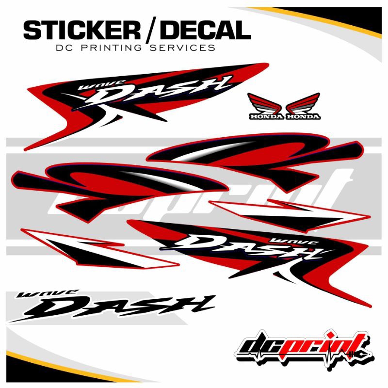 Honda Dash Stock Decal Glossy Sticker | Shopee Philippines