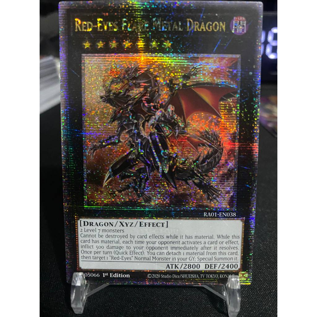 Red-Eyes Flare Metal Dragon - RA01-EN038 - Quarter Century Secret Rare ...