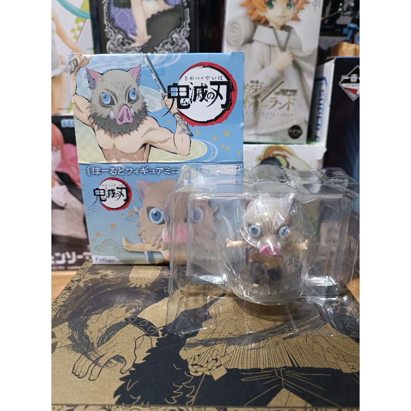 Authentic Inosuke Hashibira of Demon Slayer Hold Mini Figure | Shopee ...