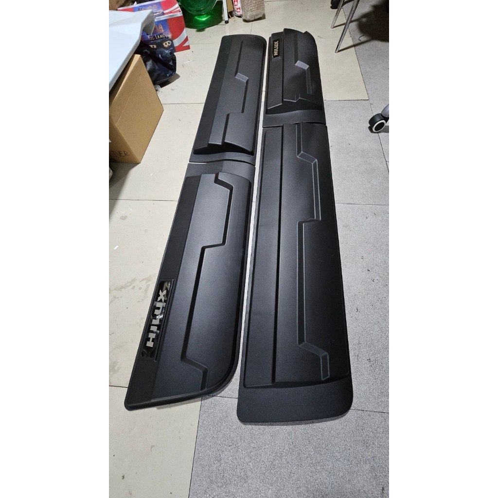 Toyota Hilux 2015 to 2023 Black Side Body Moulding Cladding Shopee