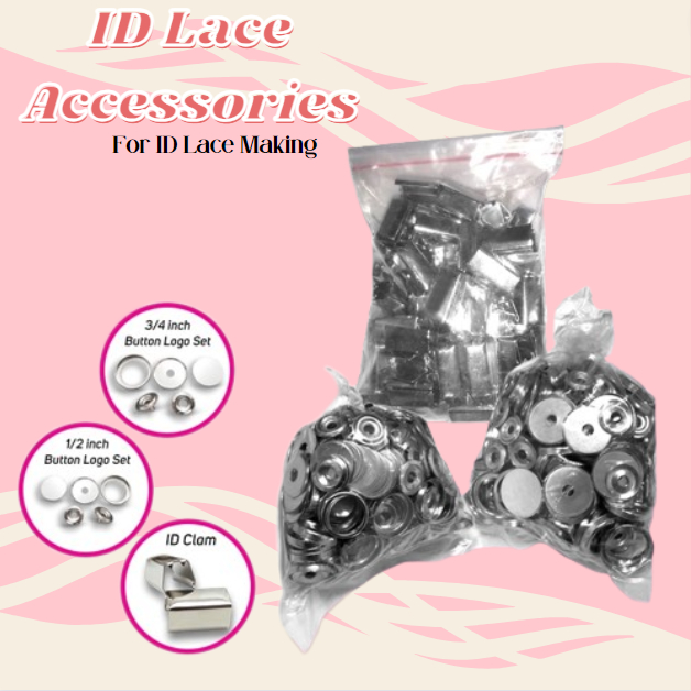 ID Making Accessories (100pcs per pack) ID Clamp // Button Logo Set 1 ...