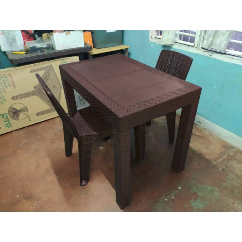 Rattan Dining Set(Table and Chairs) | Shopee Philippines