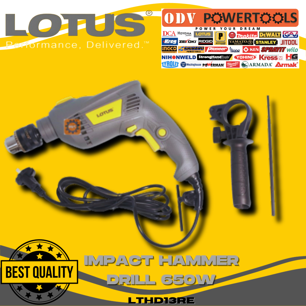 Lotus impact drill 650w hotsell