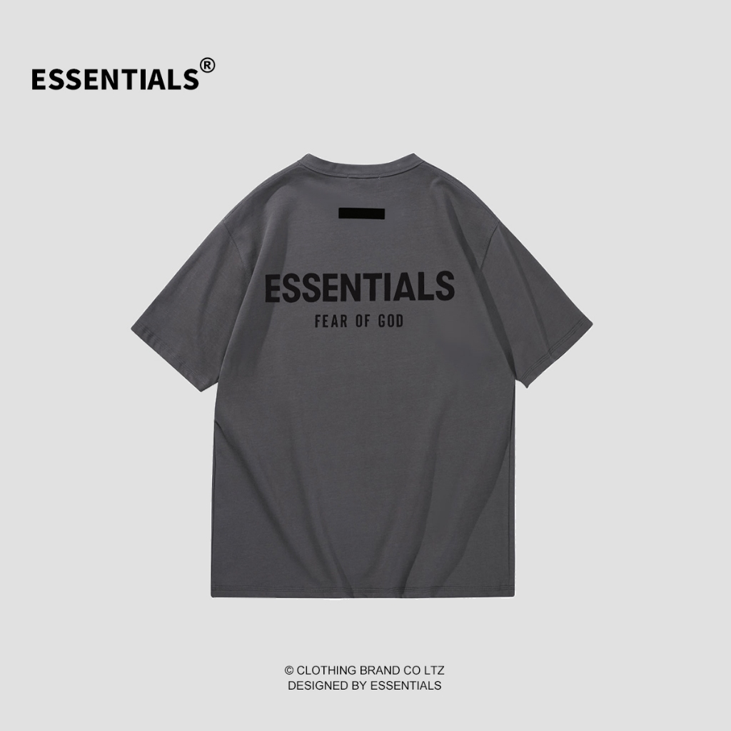 FEAR OF GOD Essentials T-shirt Short Sleeve Couple Shirt 300G Cotton ...