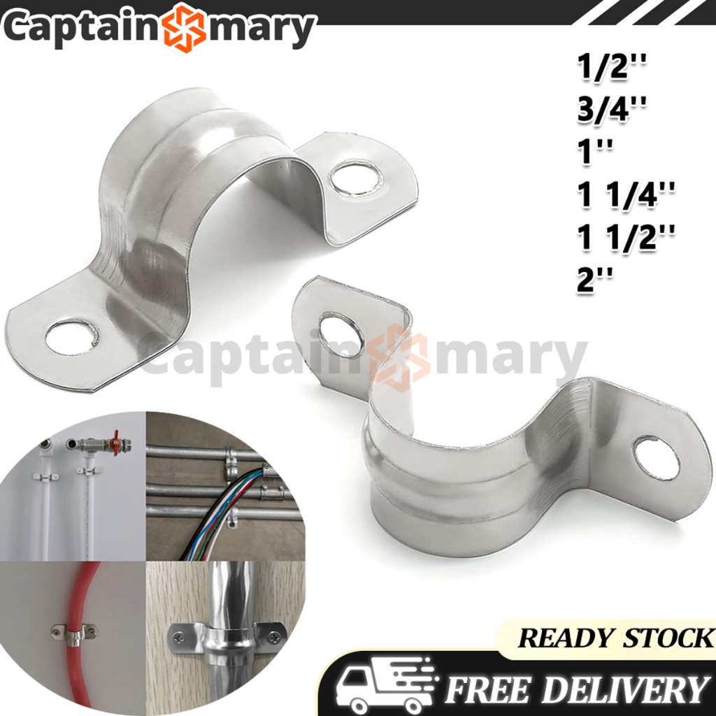Pipe Clamp 1/2 Inch To 1 Inch Heavy Duty Pipe Double Hook Sold Per