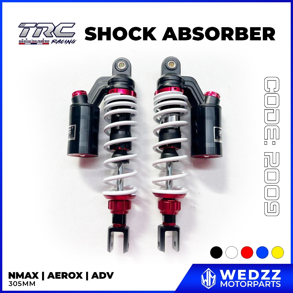 TRC DUAL REAR SHOCK ABSORBER 2009 - 305MM (NMAX/AEROX/ADV) | Shopee ...