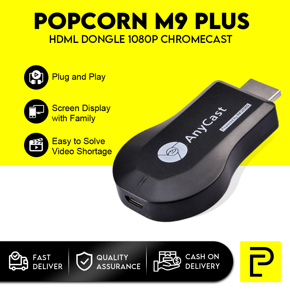 Popcorn M9 Plus Dongle 2 Mirroring for TV Box | Shopee Philippines