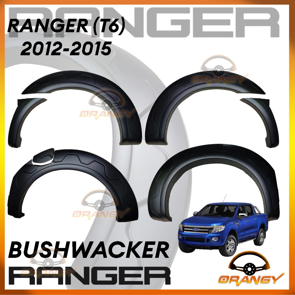 Ford Ranger T6 2012 to 2015 OEM Bushwacker w/ Dummy LED ( Car ...