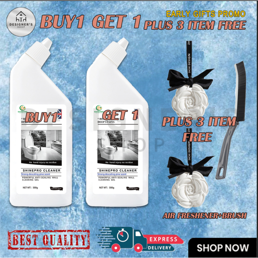 SHINEPRO Toilet B1G1 Plus 3 Item Free（2 Air Freshener+1 Brush) There