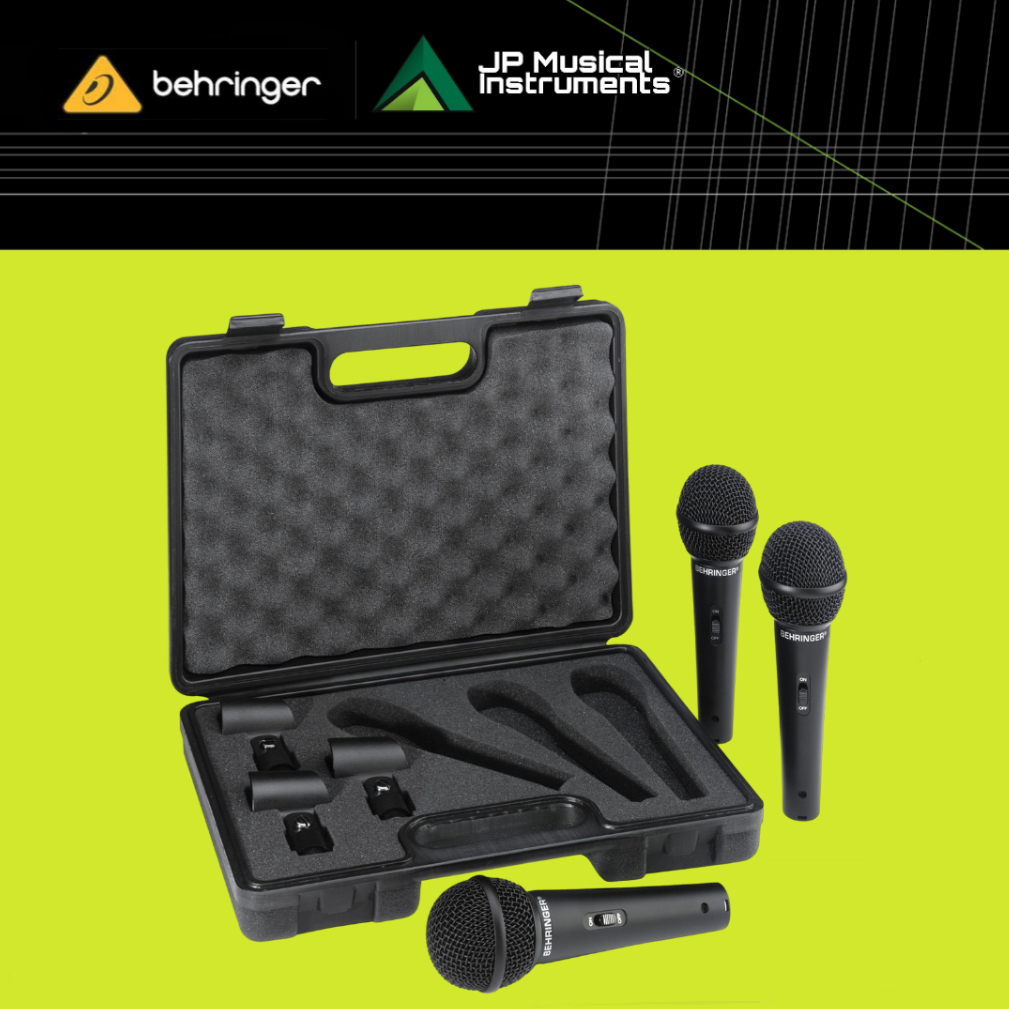 Behringer XM1800S Ultravoice Dynamic Microphone 3 Pack Shopee Philippines