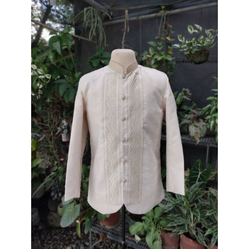 HABLON Modern Coat Barong Tagalog for Men Piña Jusilin Fabric makapal ...