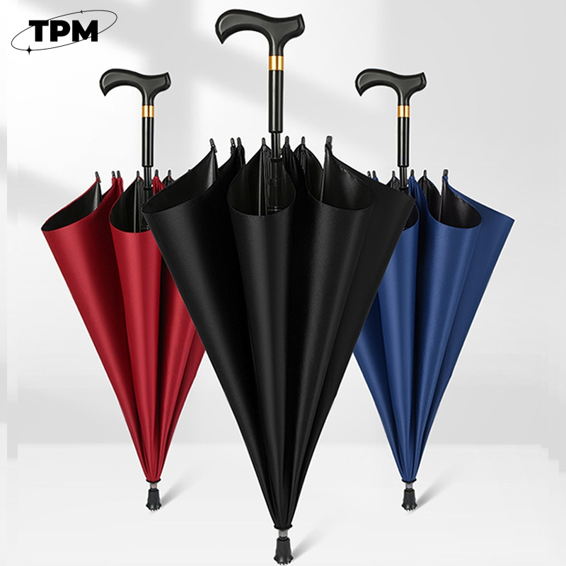 Tide Play AntiSlip Automatic Vinyl Umbrella For Crutches And Umbrellas