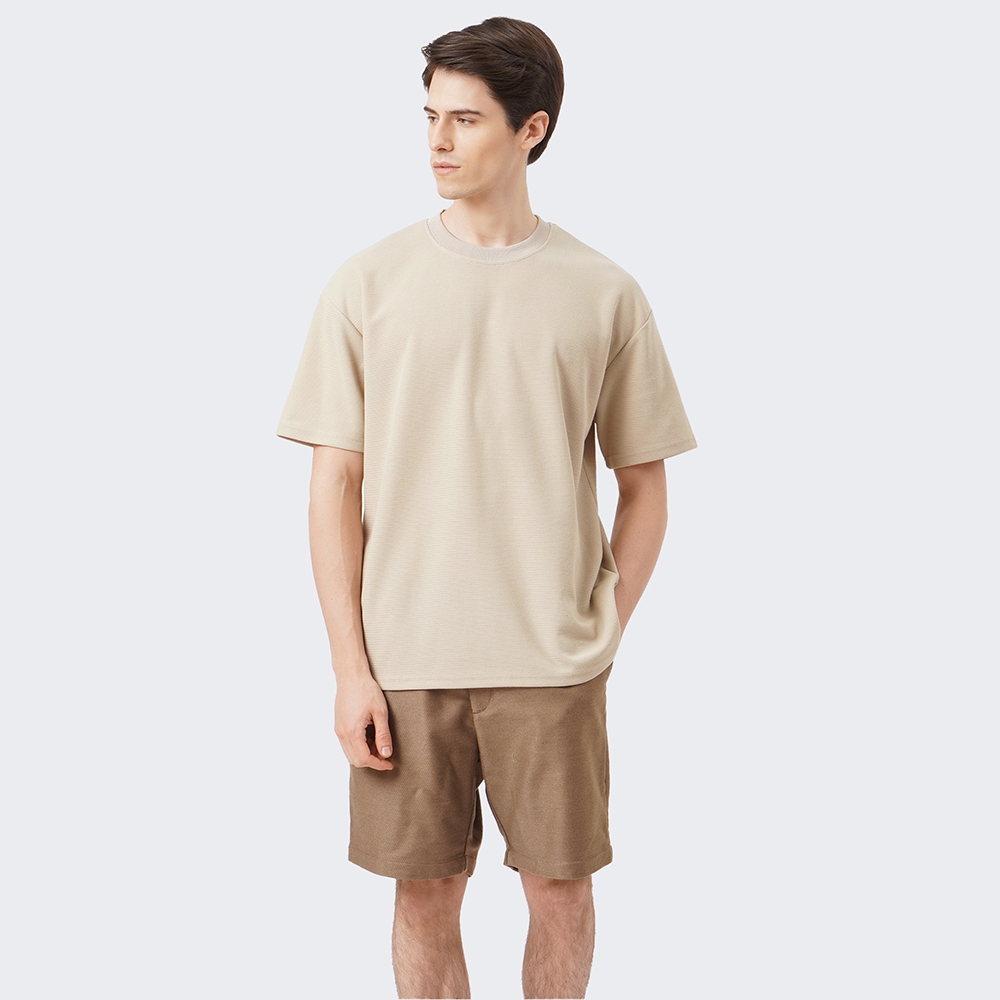 BOCU Men's Textured Crew Neck T-Shirt | Shopee Philippines