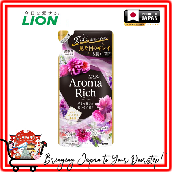 [Lion] Soflan Aroma Rich Juliet Fabric Softener Refill 380ml Laundry